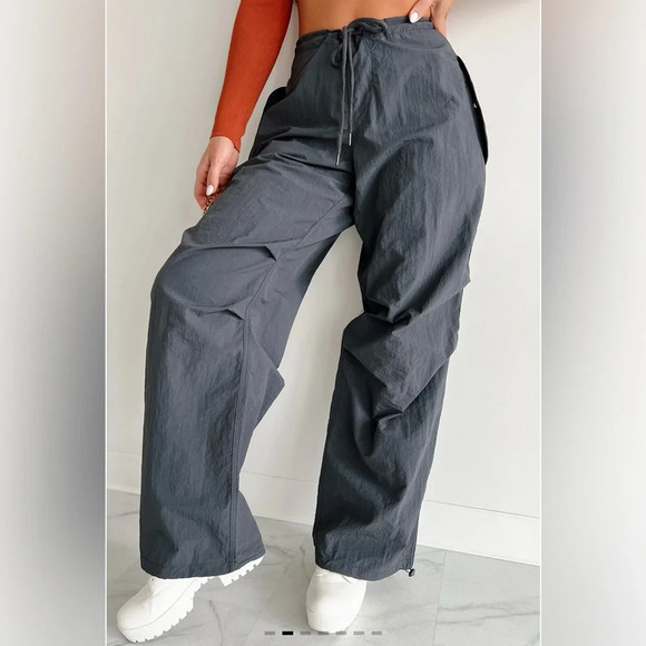 Rae mode grey parachute sweat pants - Picture 6 of 8